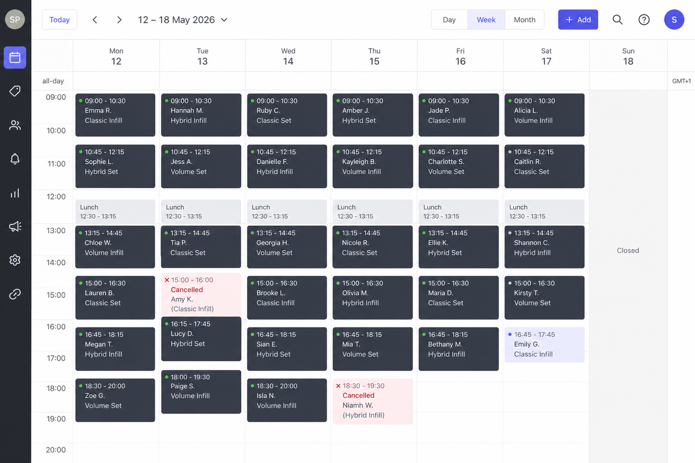 Calendar proof screenshot