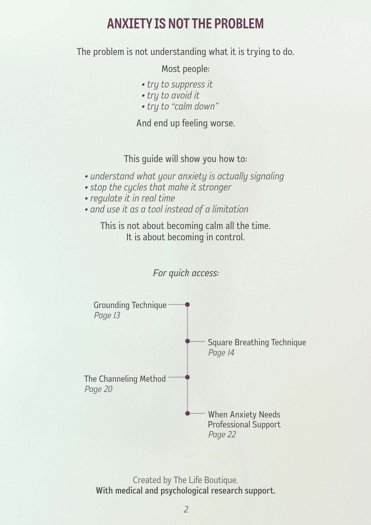 Anxiety guide internal page