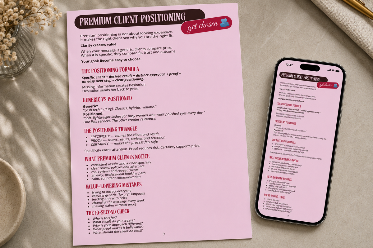 PREMIUM POSITIONING SYSTEM