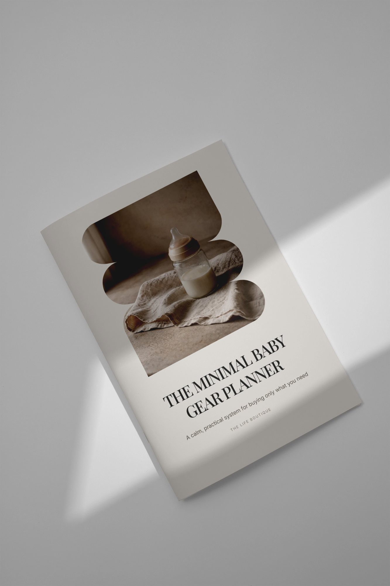 Minimalist Baby Gear Planner cover