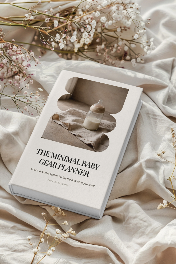 The Minimal Baby Gear Planner — cover