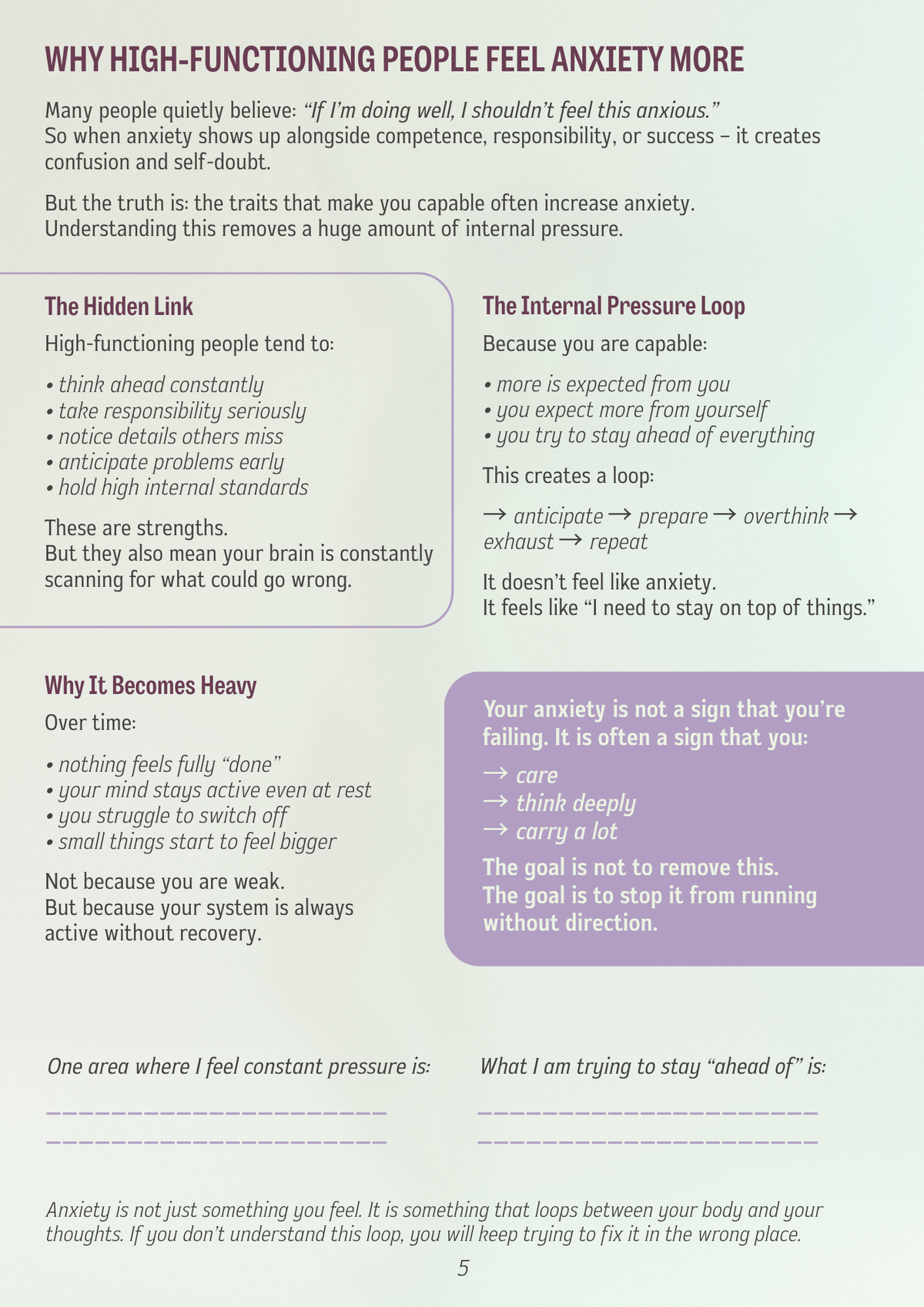 Anxiety guide internal page