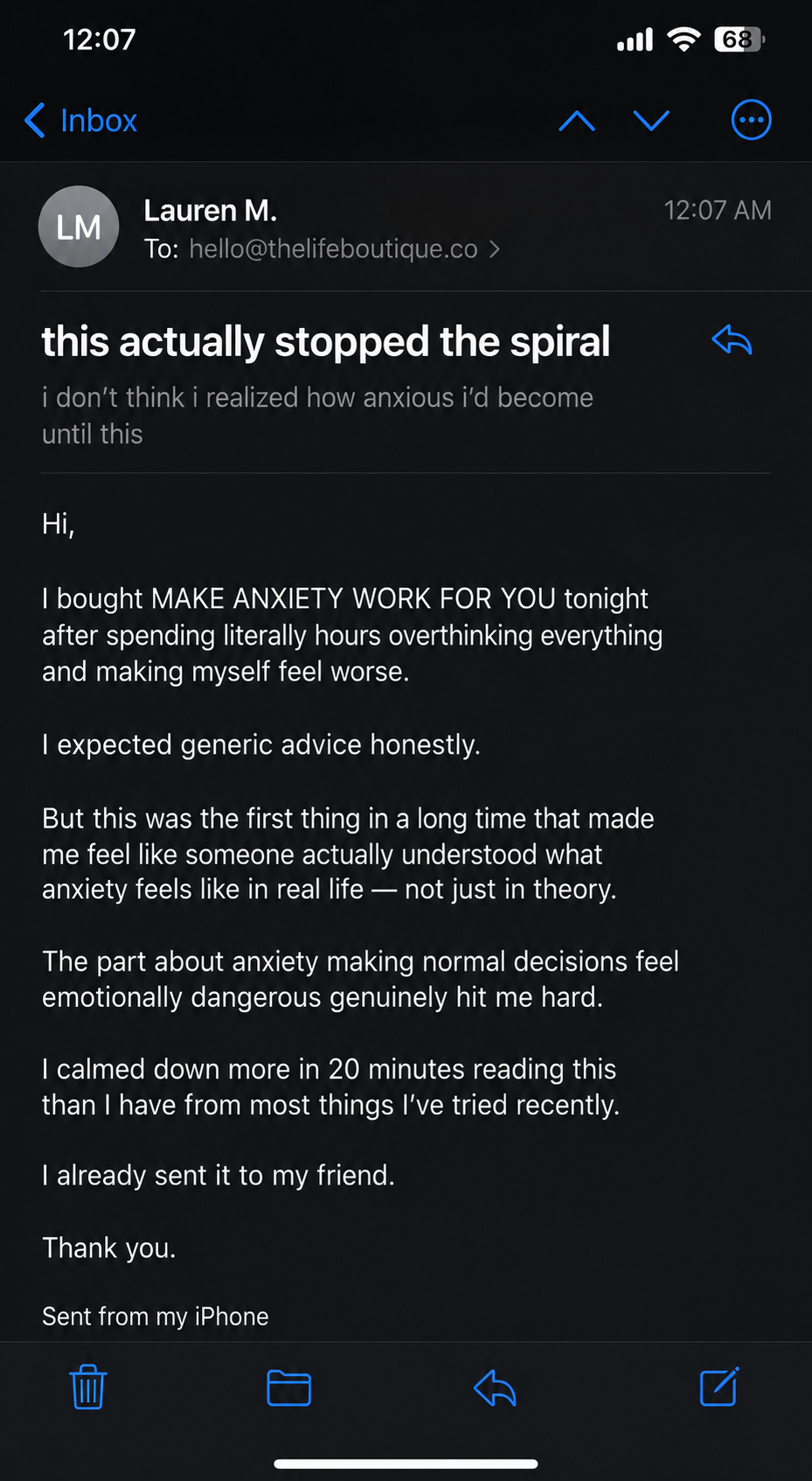 This explained anxiety better than anything else i’ve tried.
