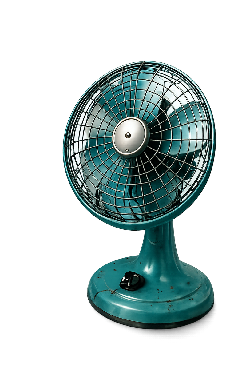 Blue fan