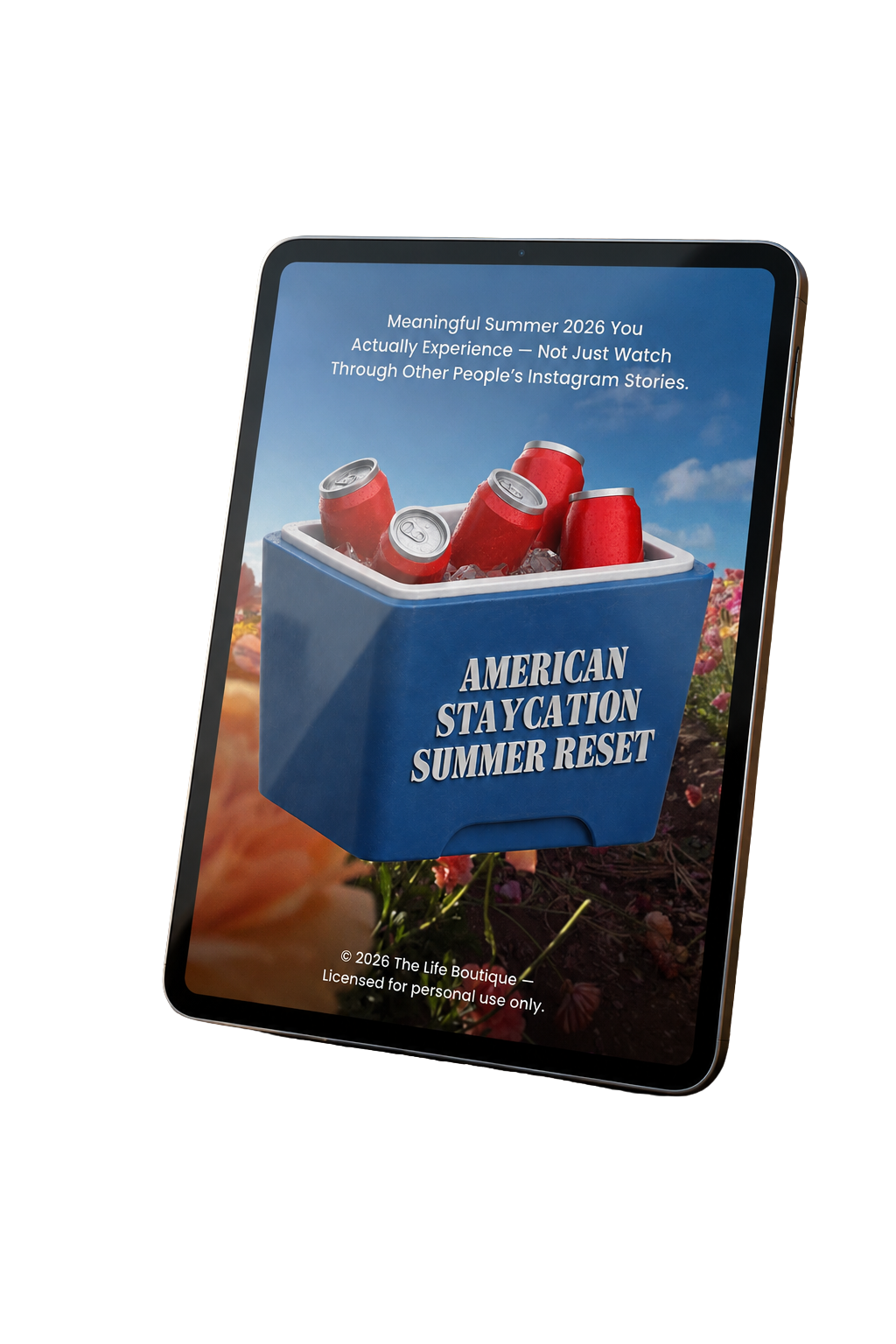 American Staycation Summer Reset on iPad