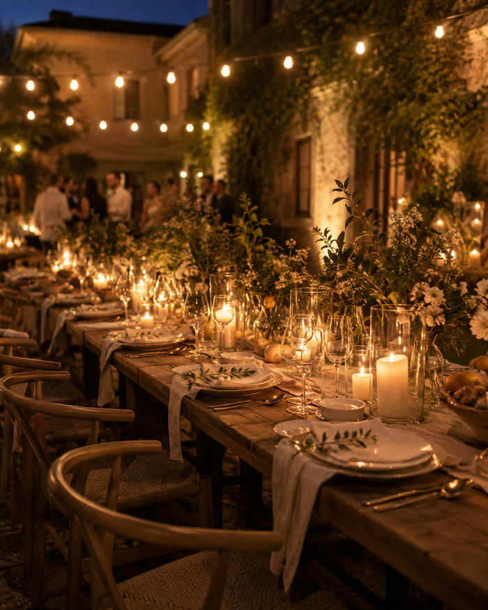 Dinners outside that last.