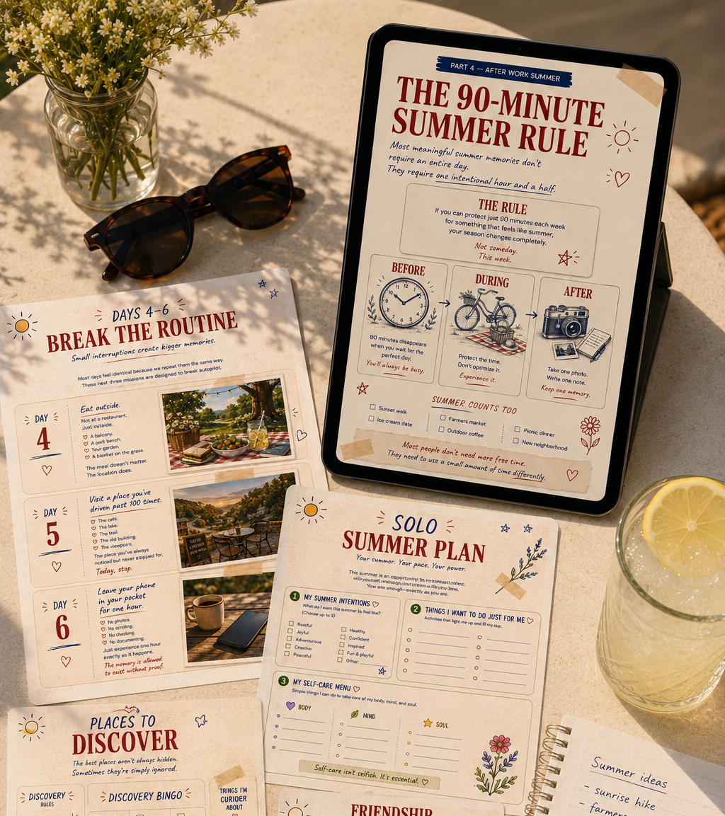 Open summer guide pages