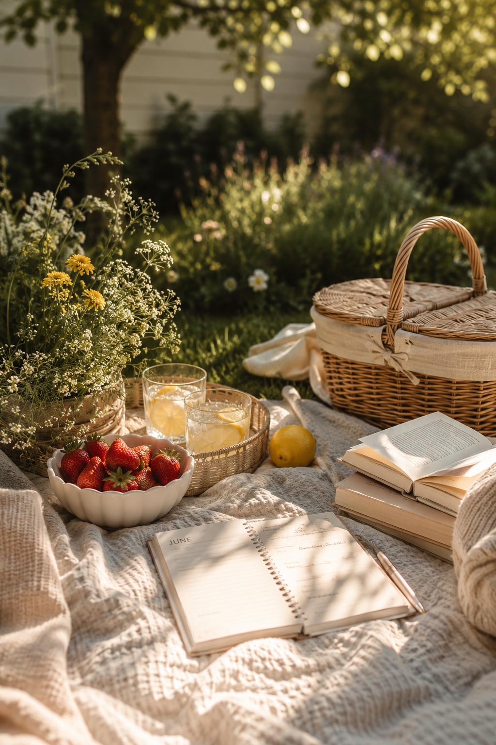 Summer lifestyle scene